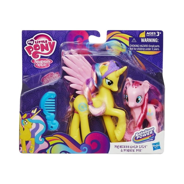 My Little Pony Rainbow Power - Princess Gold Lily and Pinkie Pie Figures