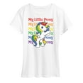 thumbnail image 1 of My Little Pony - Rainbow Repeated - LGBT Pride - Women's Short Sleeve Graphic T-Shirt, 1 of 4