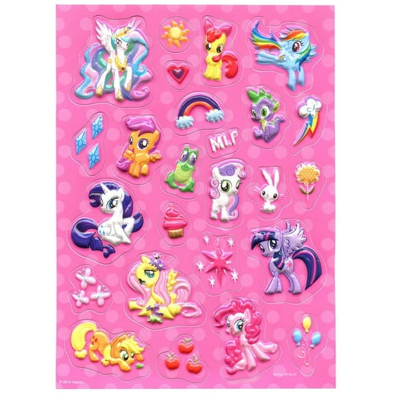 My Little Pony Raised Sticker Sheet