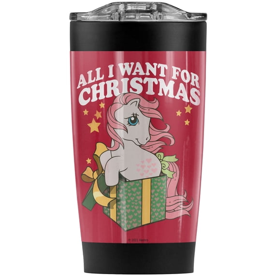My Little Pony Retro/All I Want Stainless Steel Tumbler 20 oz Coffee Travel Mug/Cup, Vacuum Insulated & Double Wall with Leakproof Sliding Lid | Great for Hot Drinks and Cold Beverages