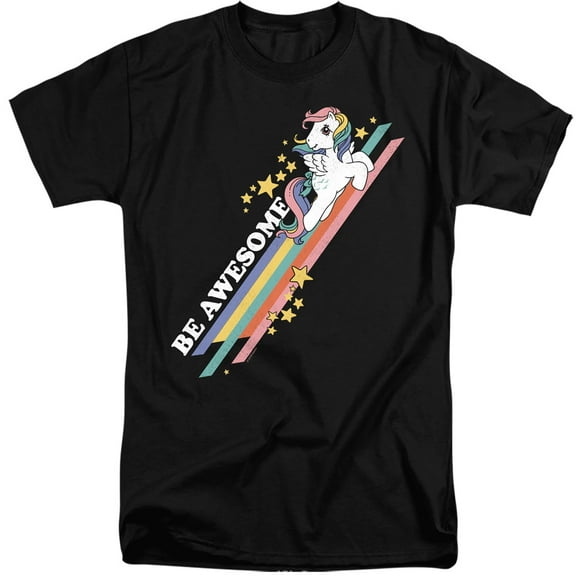 My Little Pony Retro - Be Awesome - Tall Fit Short Sleeve Shirt - X-Large