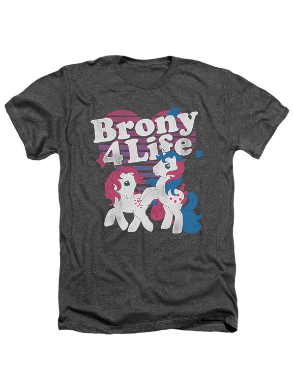 My Little Pony Retro - Brony 4 Life - Heather Short Sleeve Shirt - XX-Large
