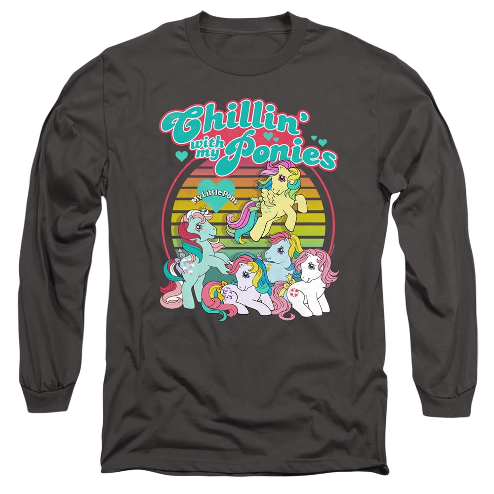 My Little Pony Retro Chillin With My Ponies Long Sleeve Shirt Large