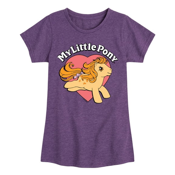 My Little Pony - Retro Heart Logo - Girls Fitted Short Sleeve Tee