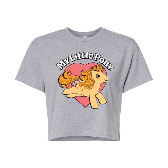 My Little Pony - Retro Heart Logo - Junior's Cropped Tee