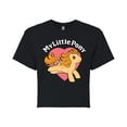 thumbnail image 1 of My Little Pony - Retro Heart Logo - Junior's Cropped Tee, 1 of 5