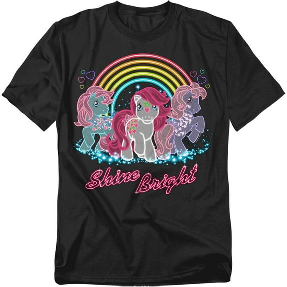 My Little Pony Retro T-Shirt Neon Ponies Unisex Graphic Tee For Men & Women