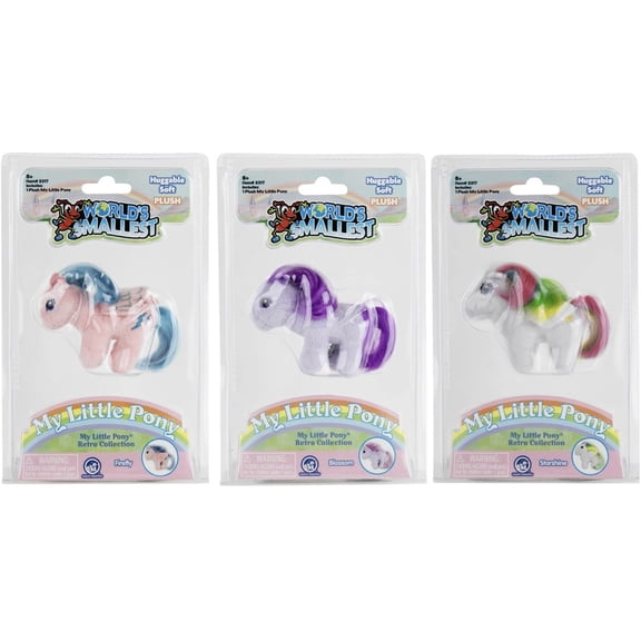 My Little Pony Retro Plush Toys, 3-Inch Keychain