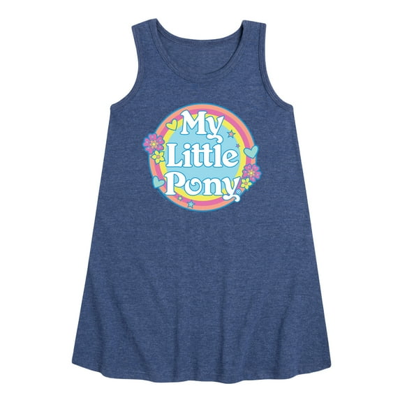 My Little Pony - Retro Rainbow Badge - Girls Aline Dress