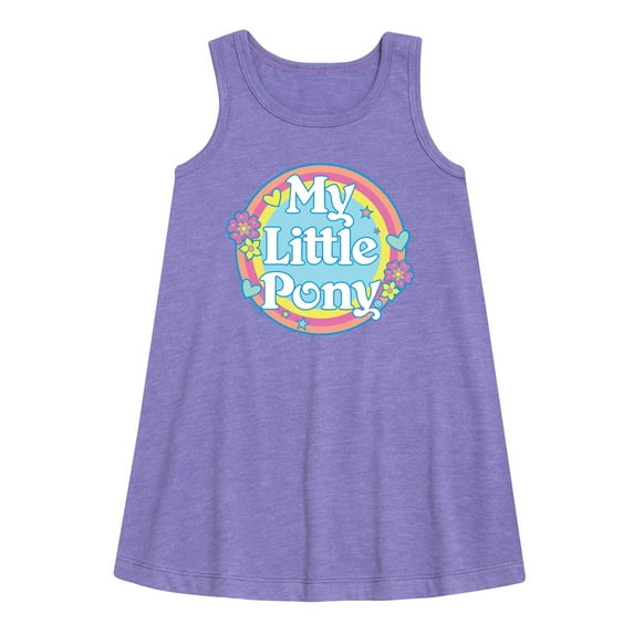 My Little Pony - Retro Rainbow Badge - Girls Aline Dress