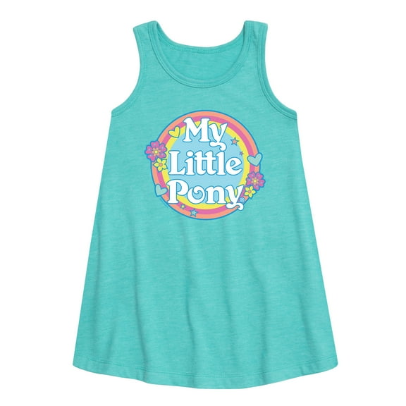 My Little Pony - Retro Rainbow Badge - Girls Aline Dress