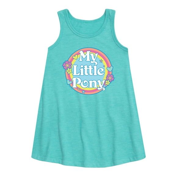 My Little Pony - Retro Rainbow Badge - Girls Aline Dress