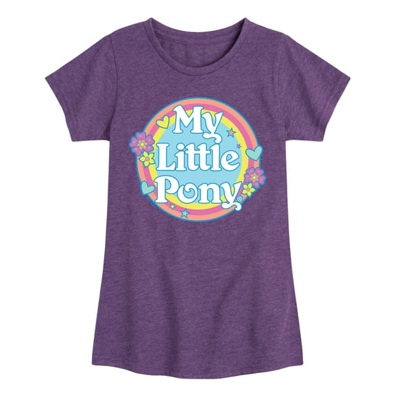 My Little Pony - Retro Rainbow Badge - Girls Fitted Short Sleeve Tee