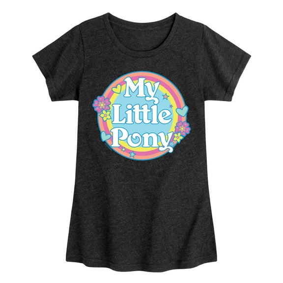 My Little Pony - Retro Rainbow Badge - Girls Fitted Short Sleeve Tee