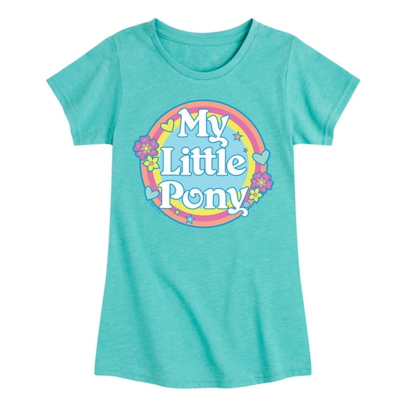 My Little Pony - Retro Rainbow Badge - Girls Fitted Short Sleeve Tee