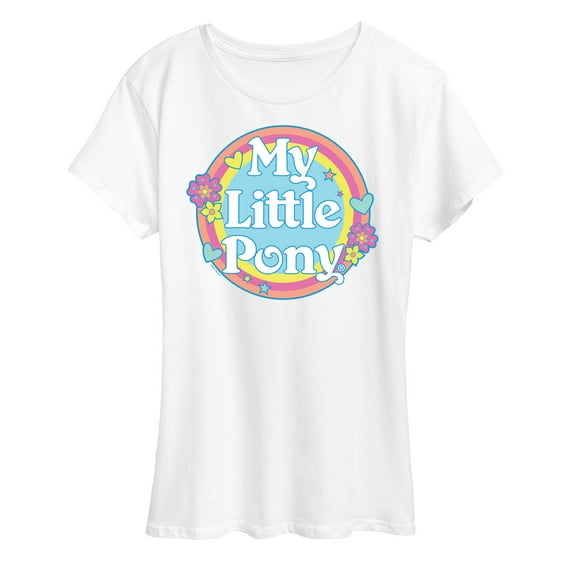 My Little Pony - Retro Rainbow Badge - Women's Short Sleeve Graphic T-Shirt