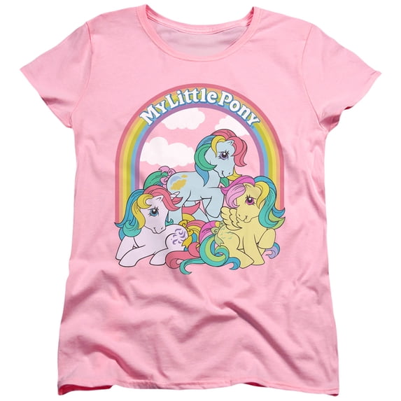 My Little Pony Retro Under The Rainbow S/S Women's T-Shirt Pink