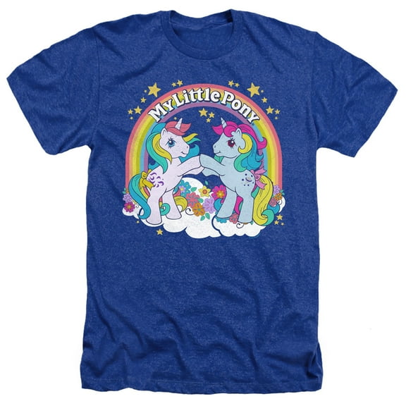 My Little Pony Retro - Unicorn Fist Bump - Heather Short Sleeve Shirt - XX-Large