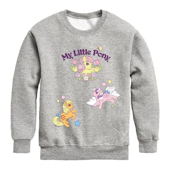 My Little Pony - Retro - Youth Boys Crew Fleece Sweatshirt