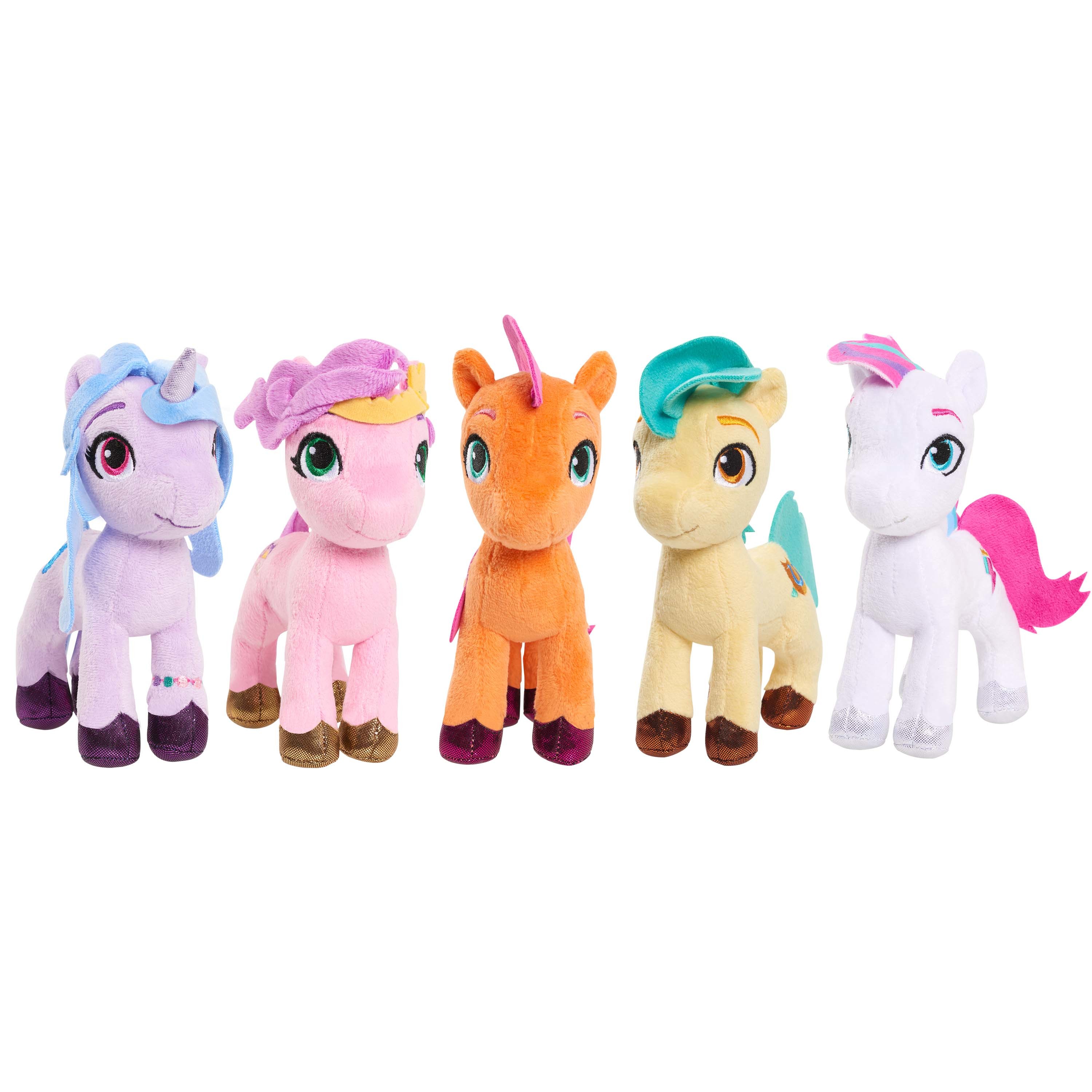 My Little Pony Small Plush Friendship Set, Stuffed Animals Horses, Includes Sunny Starscout, Izzy Moonbow, Hitch Trailblazer, Pipp Petals, and Zipp Storm, Kids Toys for Ages 3 up - image 1 of 20