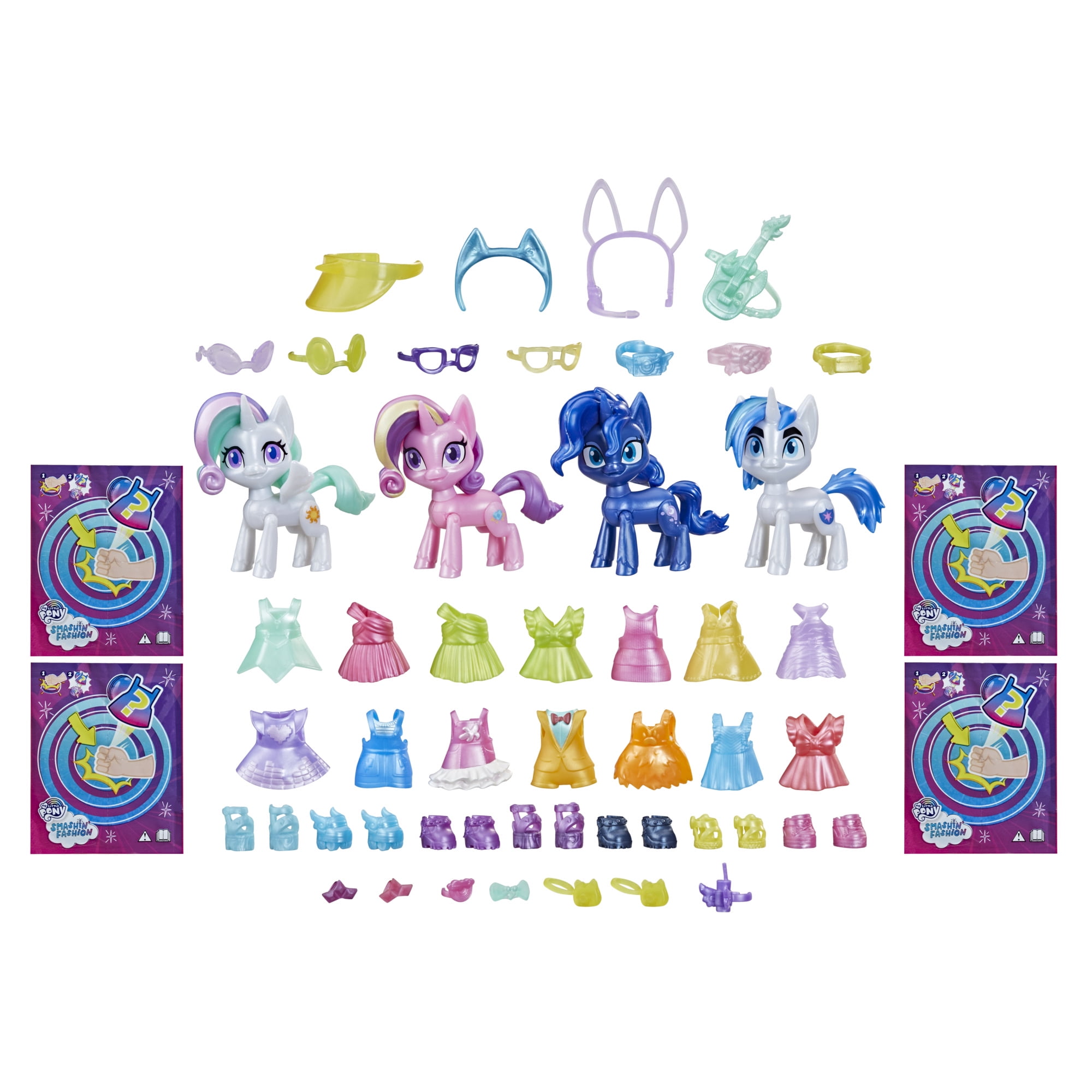 My Little Pony Smashin’ Fashion Royal Premiere Playset, 50 Pieces and 4 Figures