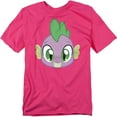 thumbnail image 1 of My Little Pony Spike Face Unisex Adult T Shirt (X-Large) Hot Pink, 1 of 6
