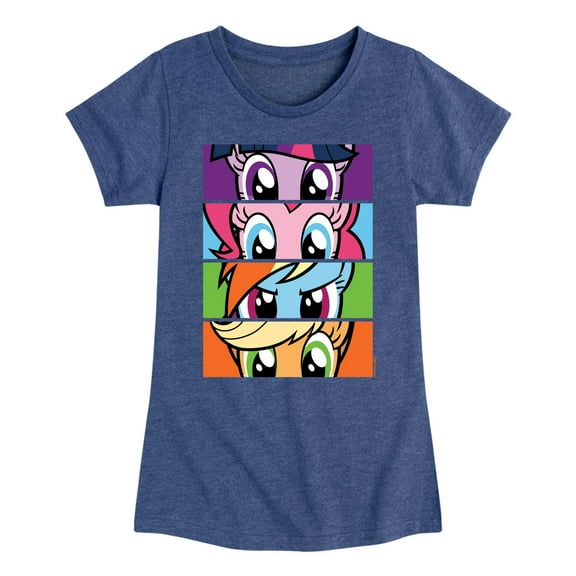 My Little Pony - Stacked Faces - Girls Fitted Short Sleeve Tee