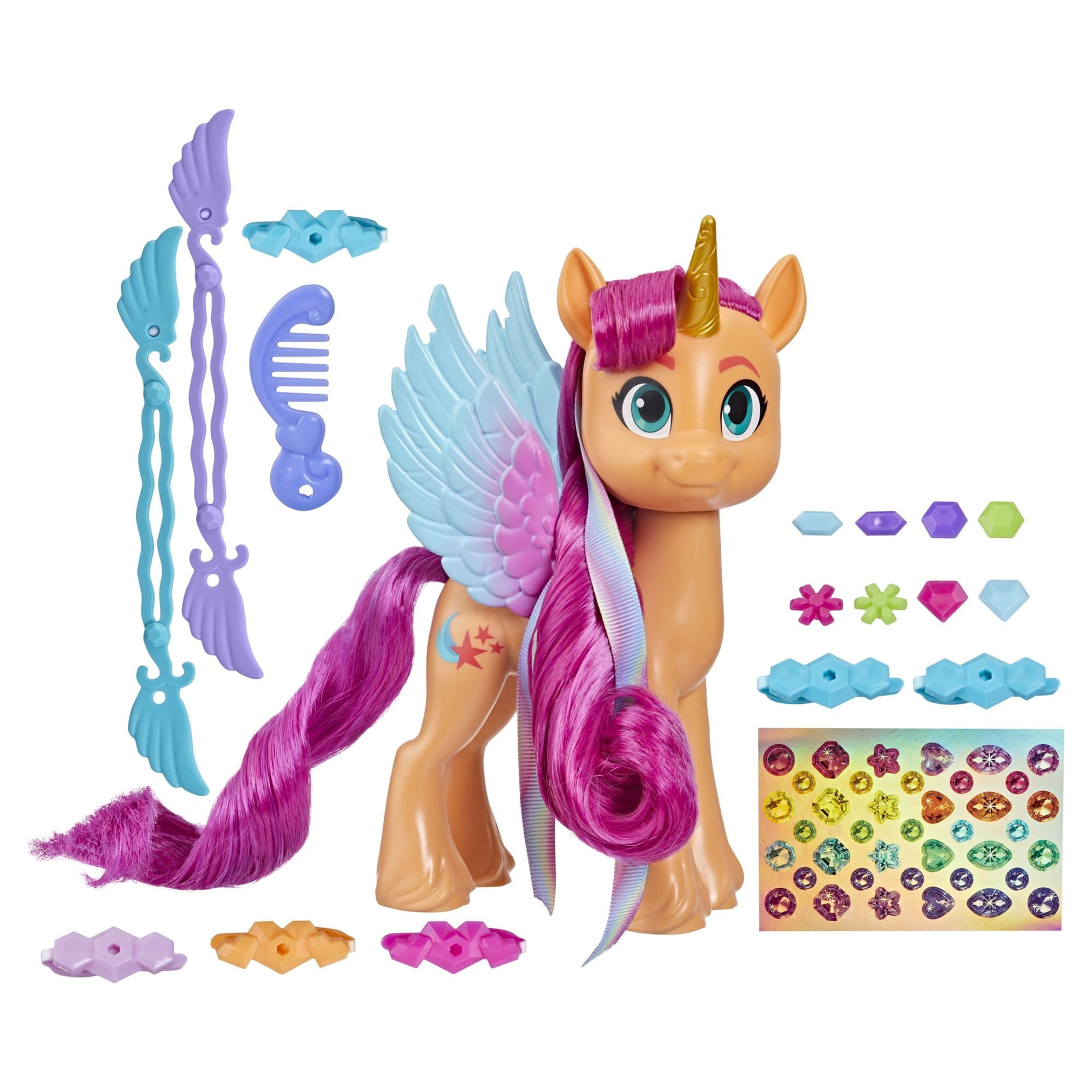 My Little Pony: A New Generation Movie Royal Gala Collection Toy for Kids -  9 Pony Figures, 13 Accessories, Poster ( Exclusive)