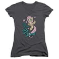 thumbnail image 1 of My Little Pony TV Be Kind Junior Women's V-Neck T-Shirt Charcoal, 1 of 1