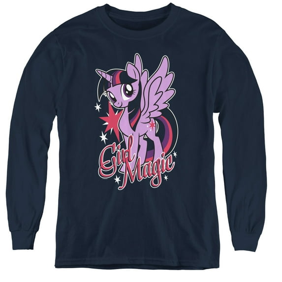 My Little Pony TV Girl Magic Youth Long Sleeve T-Shirt Navy