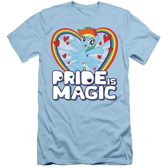 My Little Pony TV Pride Is Magic S/S Adult 30/1 T-Shirt Light Blue