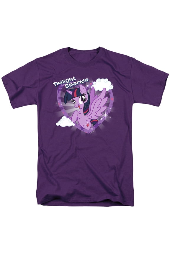 My Little Pony TV Twilight Sparkle S/S Adult 18/1 T-Shirt-Purple