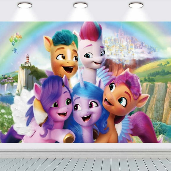 My Little Pony Taspestry Wall Decor Birthday Banner Backdrop Background Party Supplies Taspestry Poster