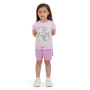 My Little Pony Toddler Girl 4 Piece Knit Short Set, Sizes 12 Months-5T
