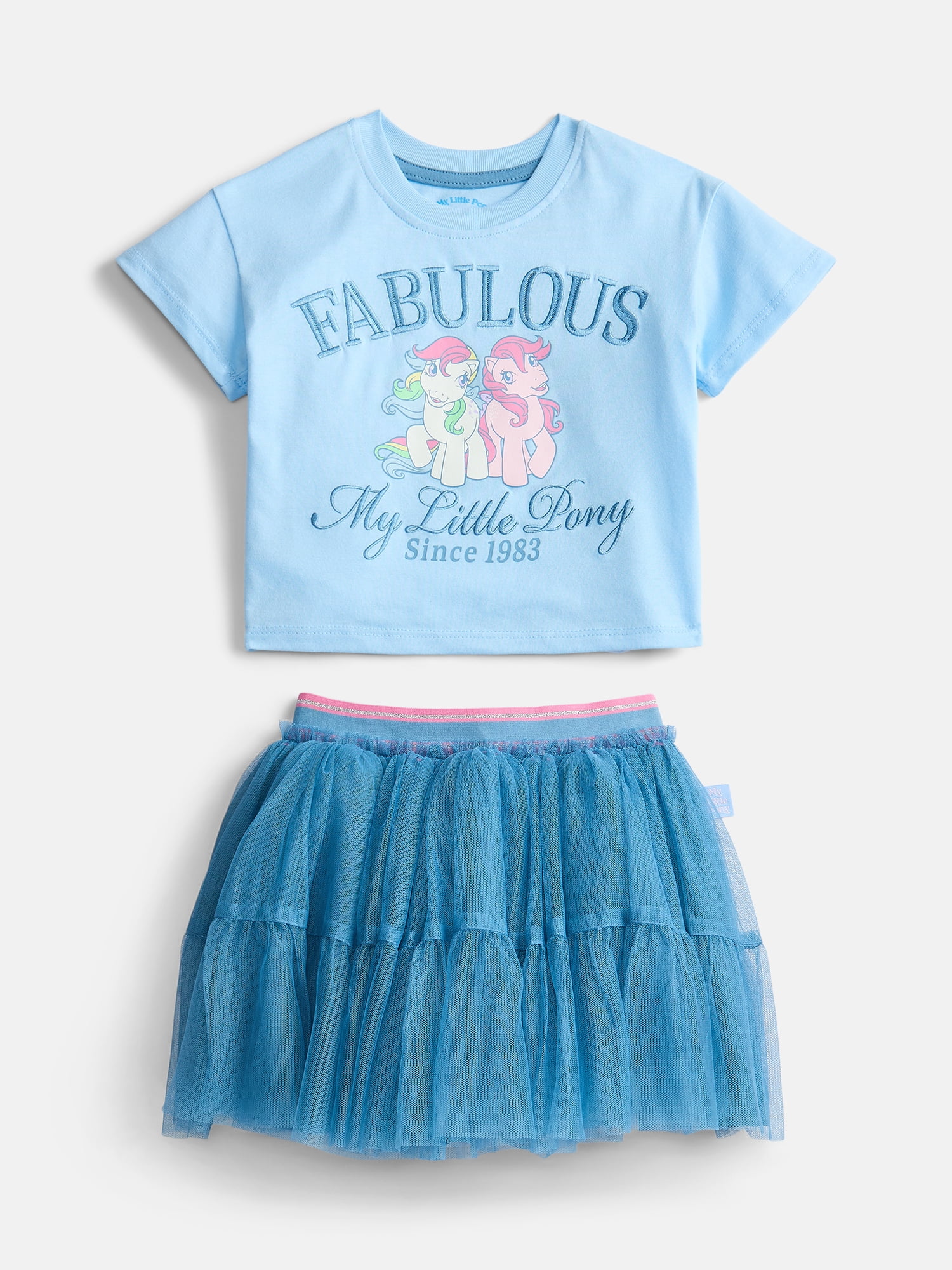 My Little Pony Toddler Girls Graphic Tee and Tutu Skirt Set, Sizes 12M-5T