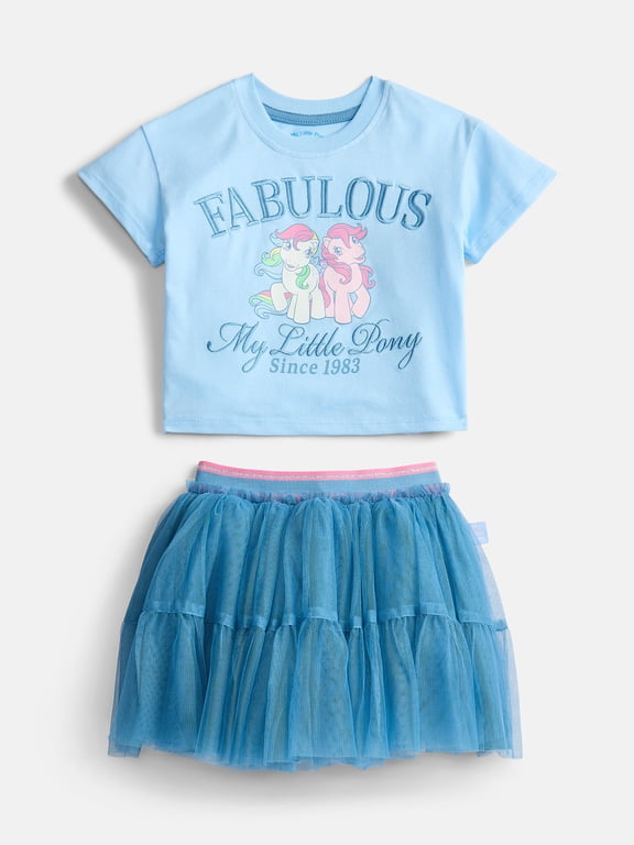 My Little Pony Toddler Girls Graphic Tee and Tutu Skirt Set, Sizes 12M-5T