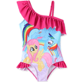 thumbnail image 1 of My Little Pony Toddler Girls Swimsuit Graphic One Piece Ruffle Swimwear One Shoulder Bathing Suit Sizes 2Y, 1 of 9