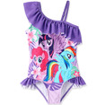 thumbnail image 1 of My Little Pony Toddler Girls Swimsuit Graphic One Piece Ruffle Swimwear One Shoulder Bathing Suit Sizes 4-5Y, 1 of 9
