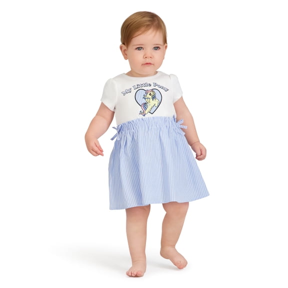 My Little Pony Toddler Girls Woven Short Sleeve Dress, Sizes 12 Months-5T
