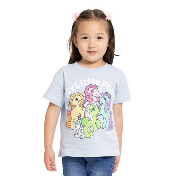 My Little Pony Toddler Girls' Graphic Tee with Short Sleeves, Sizes 12M-5T