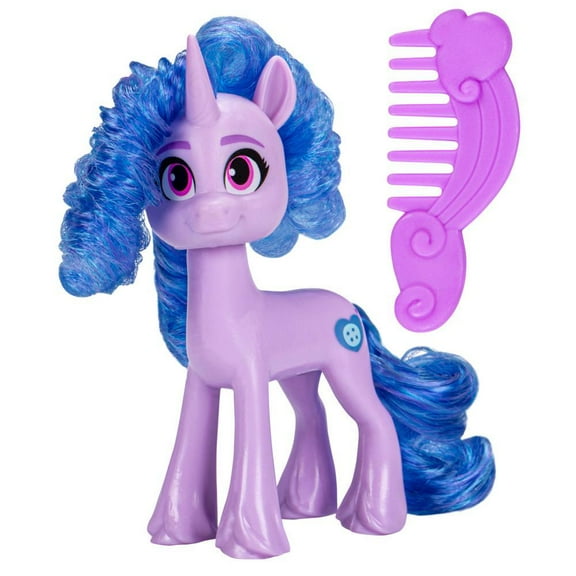 My Little Pony Toys Izzy Moonbow Pony Friends, Purple Pony Doll with Comb Accessory