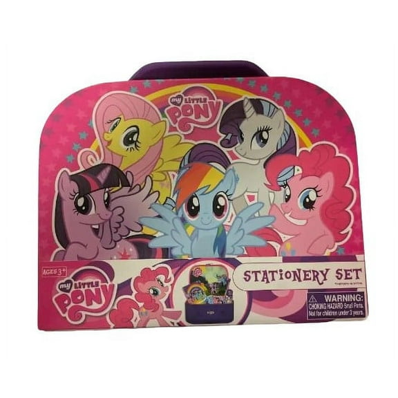 My Little Pony Train Case Stationery Set Carry Box Set