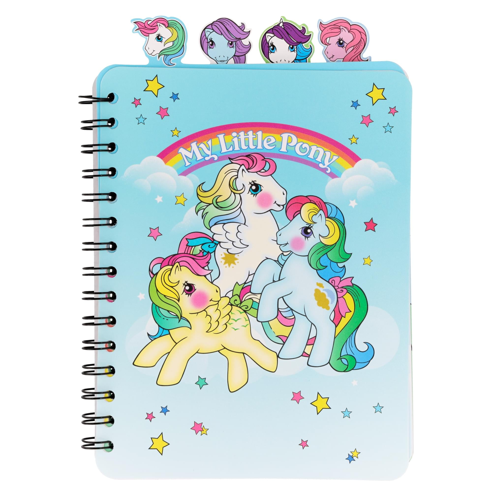 My Little Pony Trio 4-Tab Spiral Notebook With 160 Dotted Sheets | 6 x 9 Inches