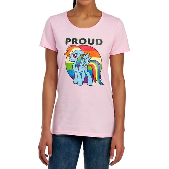 My Little Pony Tv Proud Women's T Shirt, Pink, Large