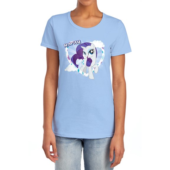 My Little Pony Tv Rarity Women's T Shirt, Light Blue, Small