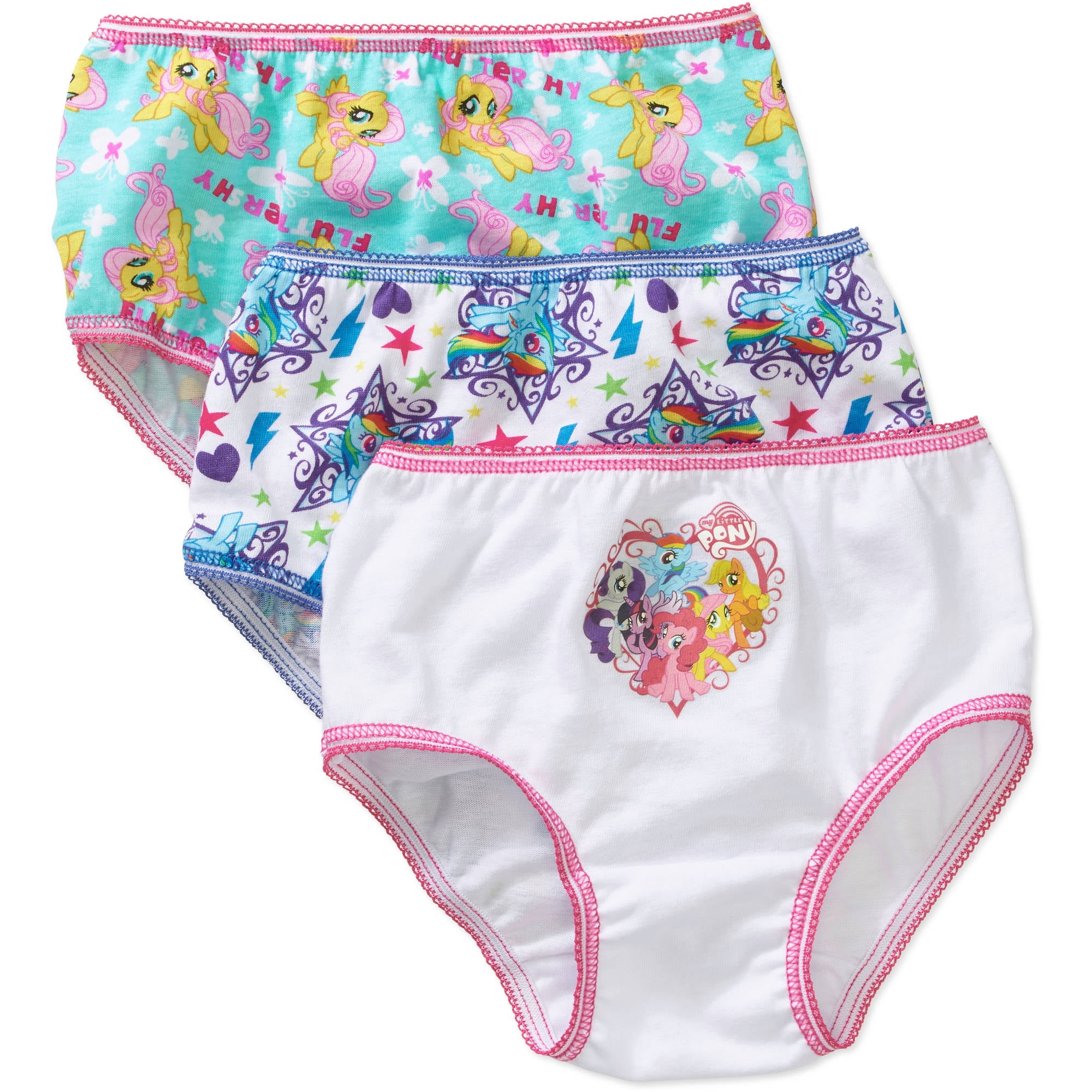 My Little Pony Underwear Panties, 3 Pack (Toddler Girls)