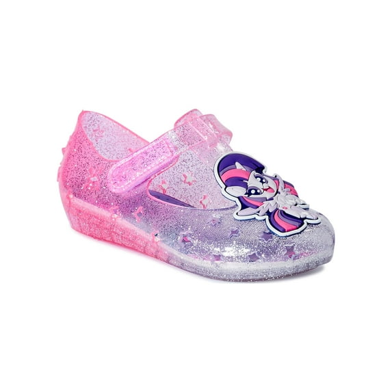 My Little Pony Unisex Kids Shimmering Star Casual and Dress Jelly Mary Jane Shoe, Pink, Sizes 7-12