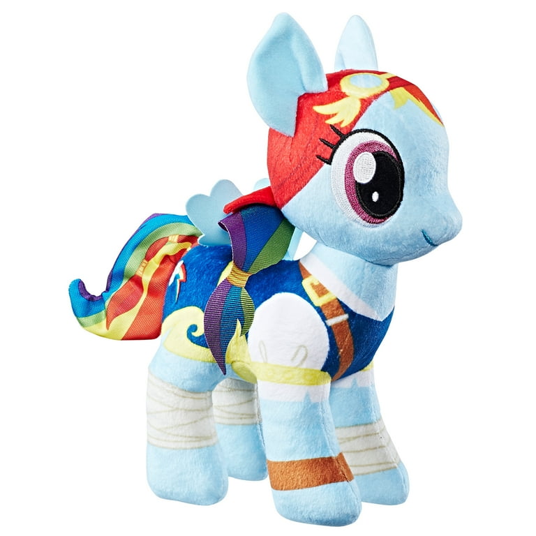 Hasbro 13 Plush Flyer Squeaker My Little Pony Rainbow Dash Dog Toy - Blue  : Target