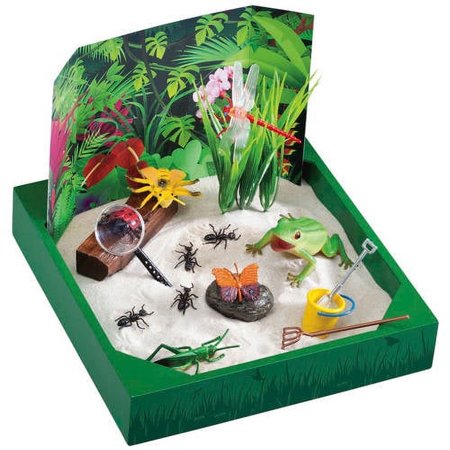 My Little Sandbox: Bug's World Sandbox Playset with Accessories, 10" x 10" x 2", Multi
