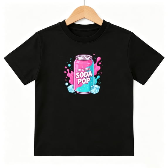 My Little Soda Pop Can Boys Graphic Tees Cute Kids T-Shirt 100% Cotton Short Sleeve Tops Ages 4-13Y